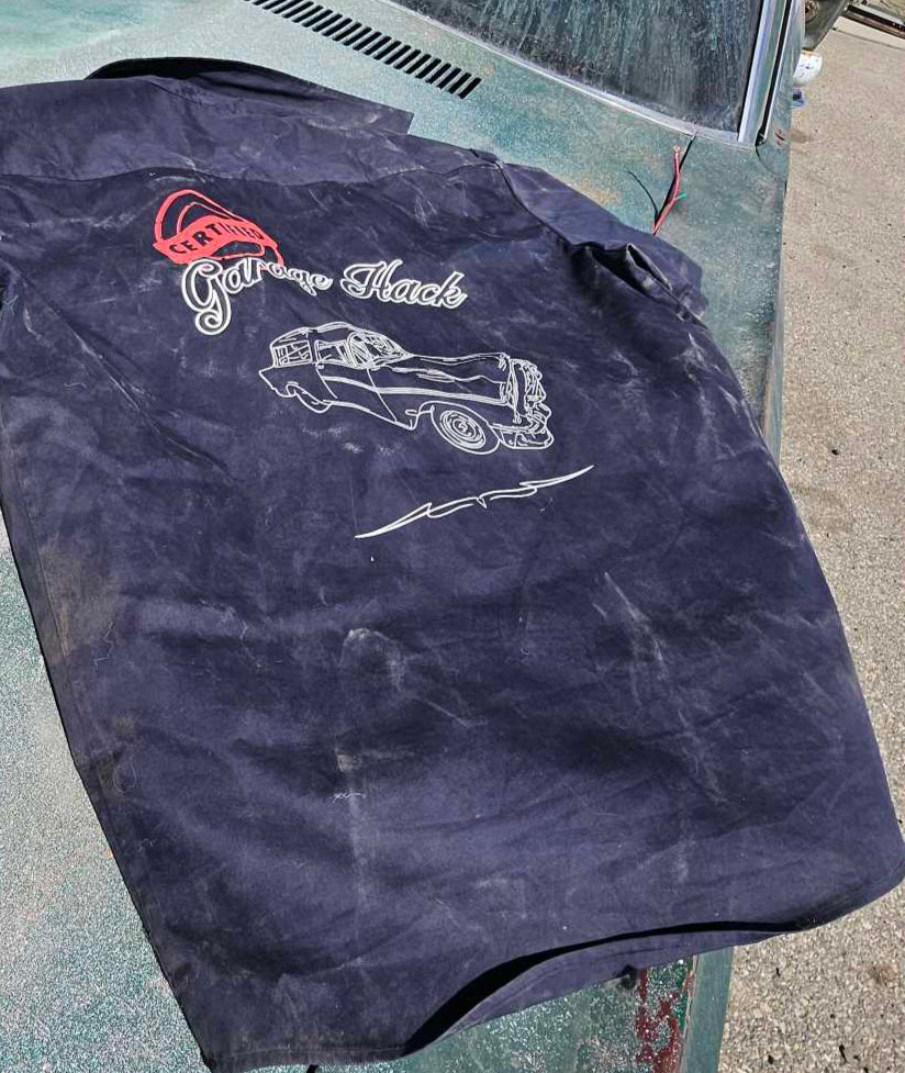 Certified Garage Hack- Navy with Black and Red