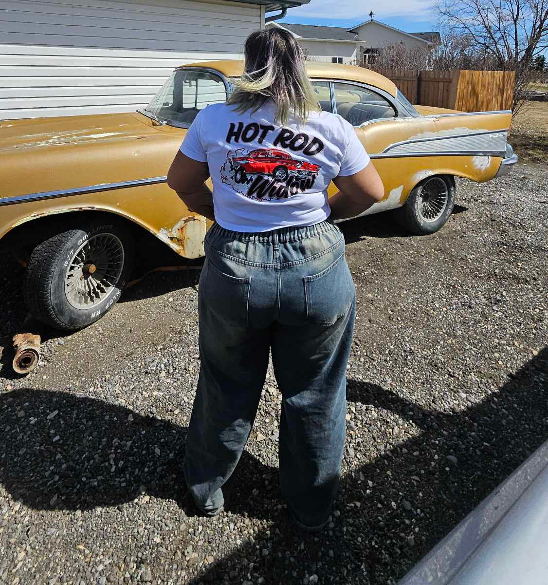 Hot Rod Widow Crop Top