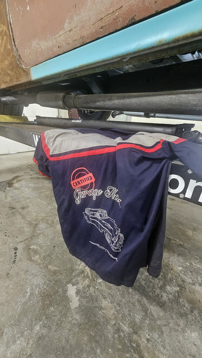 Certified Garage Hack Workshirt- Grey, Red And Blue